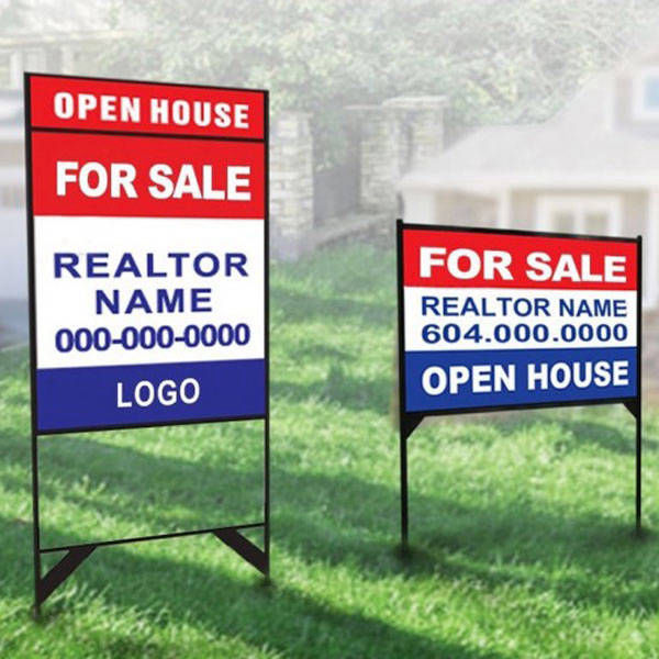Lawn Metal Frame Signs