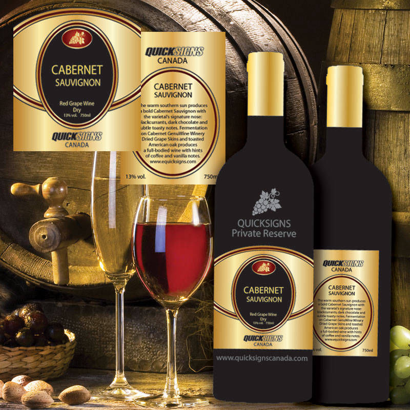 Custom Made Wine Bottle Labels